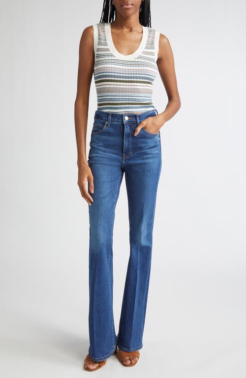 Veronica Beard Ezinna Stripe Knit Tank Top In Neutral