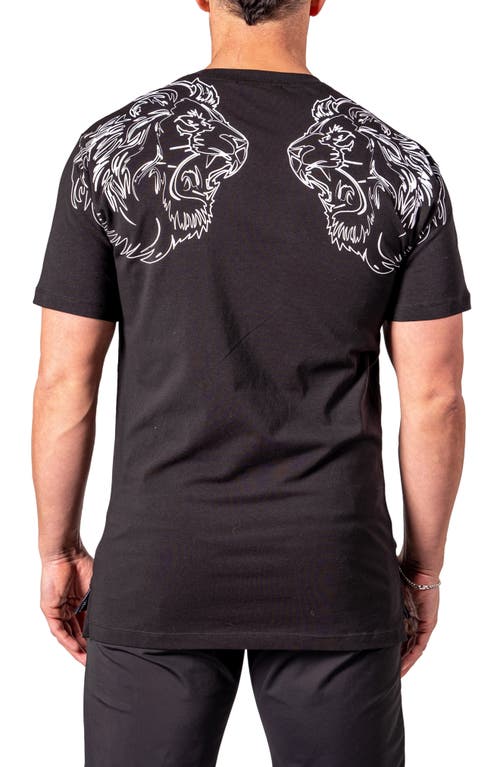 Maceoo King Me Graphic T-shirt In Black