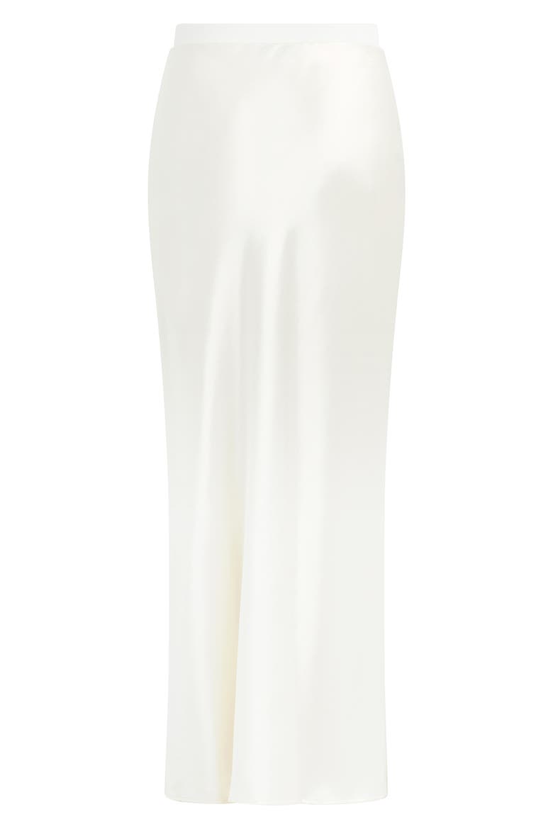 The Josie Satin Skirt, Alternate, color, IVORY