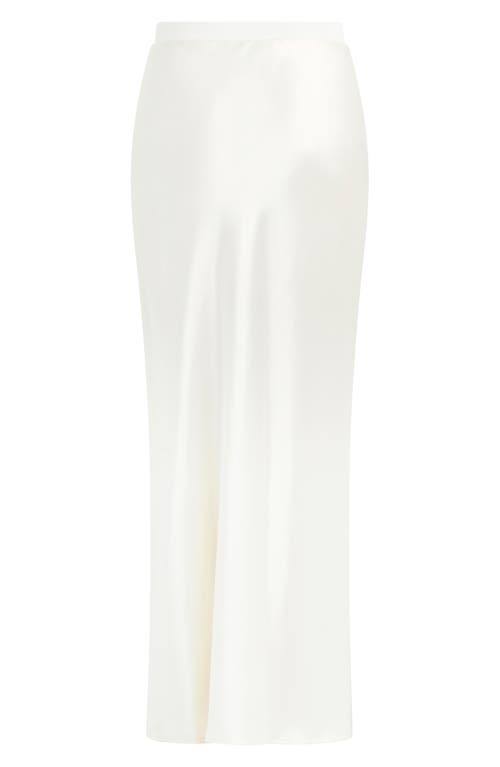 Favorite Daughter The Josie Satin Skirt In White