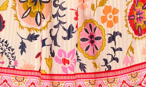 Ramy Brook Delia Floral Halter Neck Cotton Blend Dress