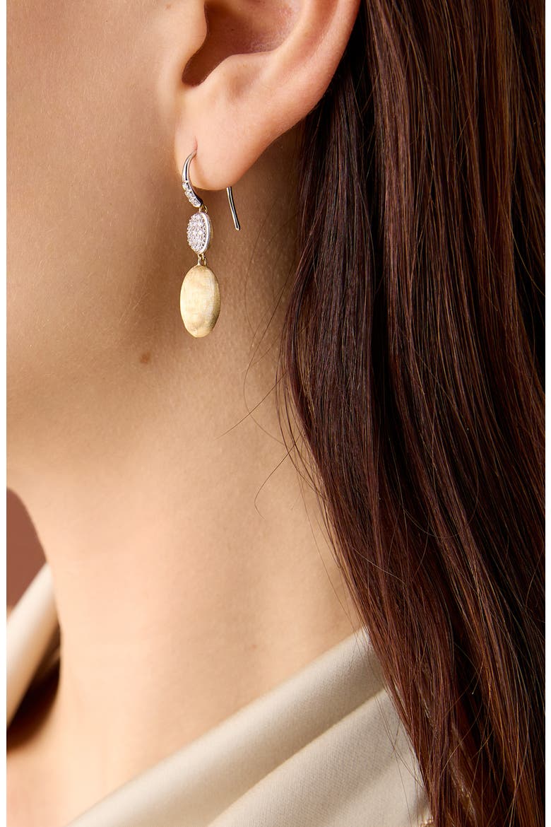 Siviglia Diamond Drop Earrings, Alternate, color, 18K YELLOW/WHITE GOLD