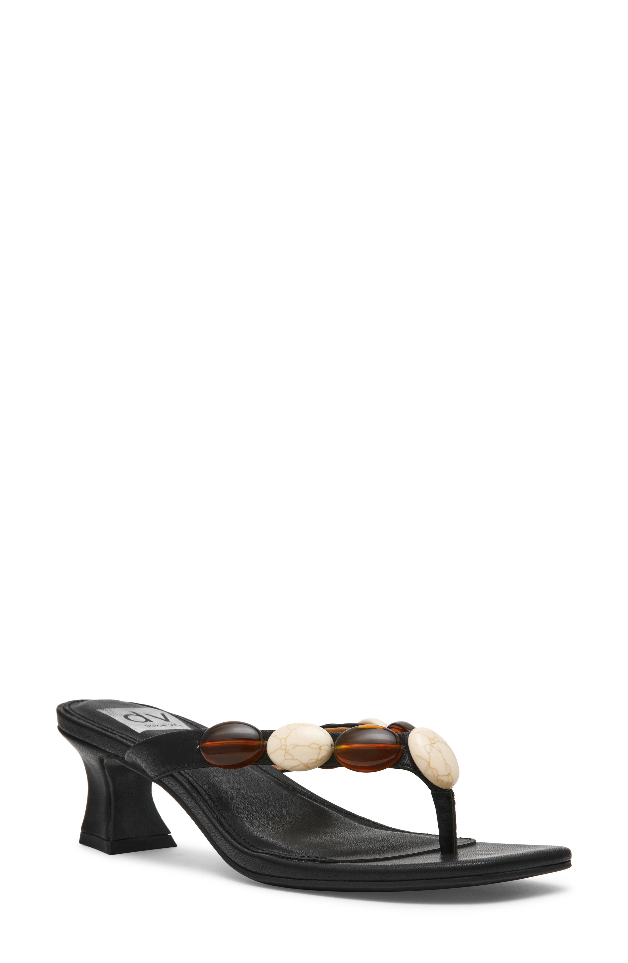 DV by Dolce Vita Bowi Embellished Sandal, Main, color, Black Smooth