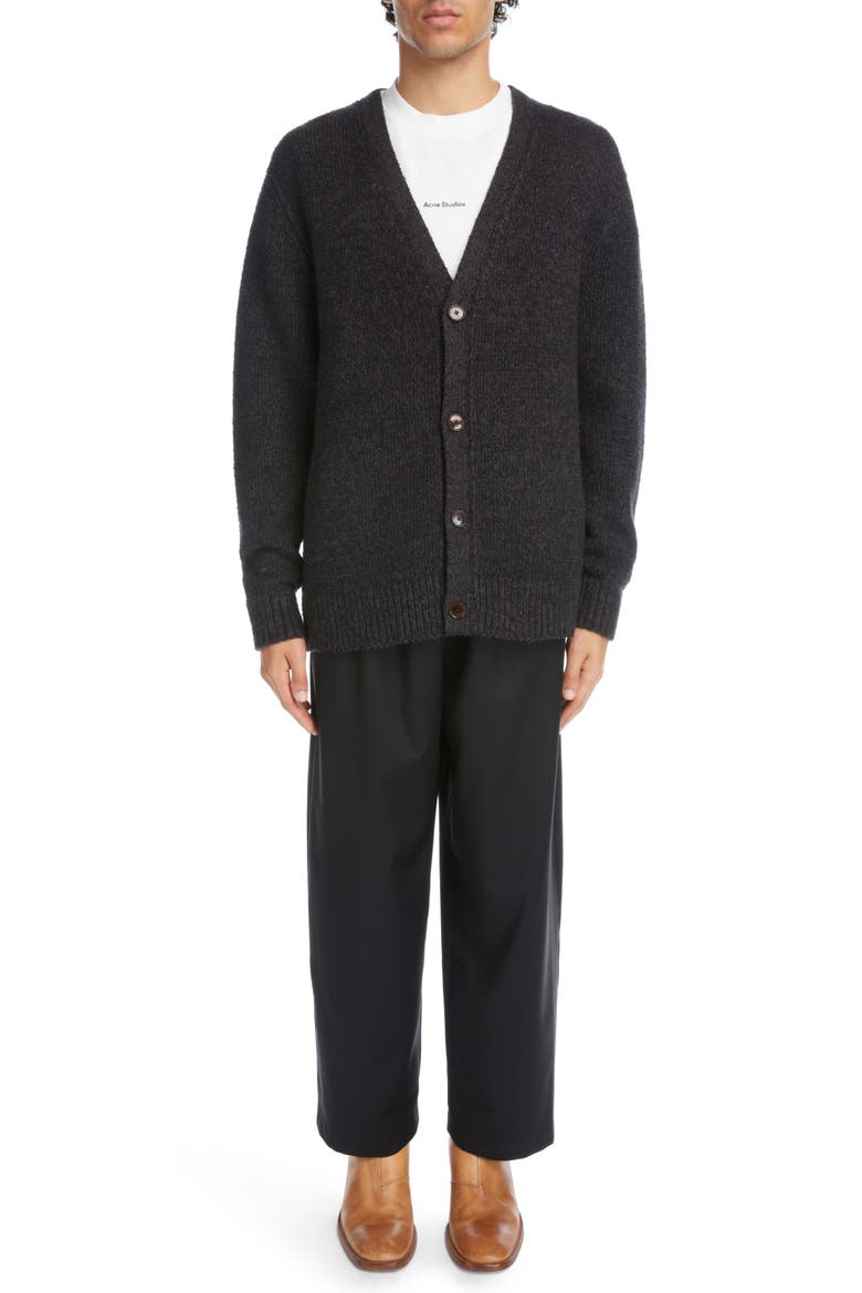 Studios V-Neck Cardigan, Alternate, color, USED BLACK