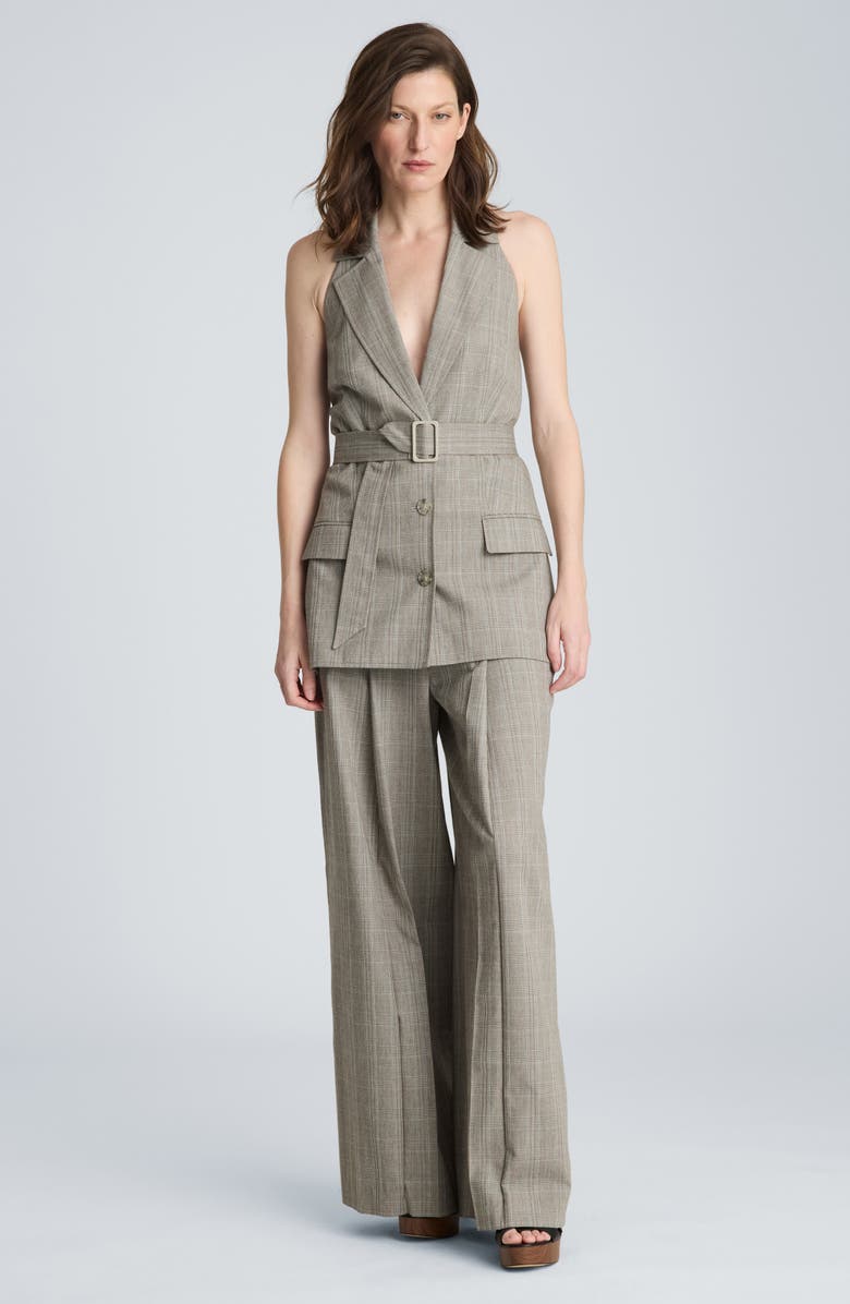 Kenneth Cole Belted Halter Vest, Alternate, color, 