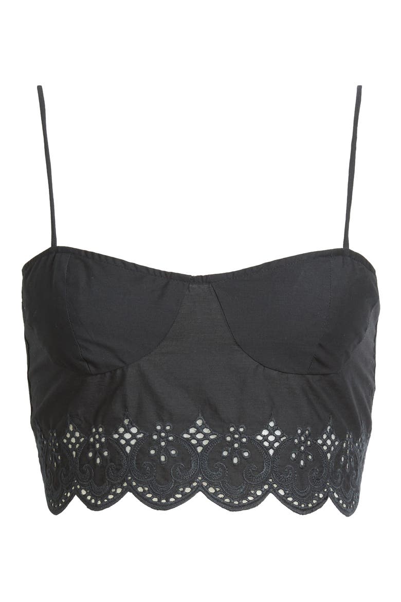 Luisa Crop Top, Alternate, color, BLACK