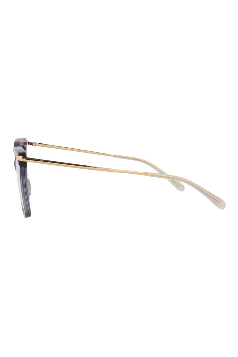 Novelty 52mm Square Optical Glasses, Alternate, color, BLACK GOLD TRANSPARENT