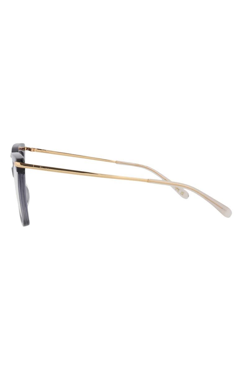 Pomellato Novelty 52mm Square Optical Glasses, Alternate, color, Black Gold Transparent