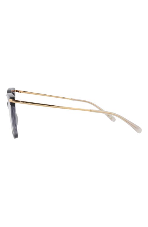 Pomellato Novelty 52mm Square Optical Glasses In Black Gold Transparent