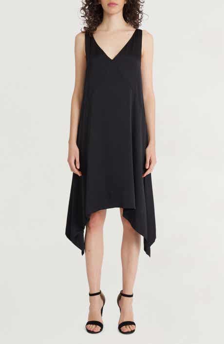 Sleeveless Asymmetric Midi Dress
