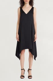 Luxely Sleeveless Asymmetric Midi Dress