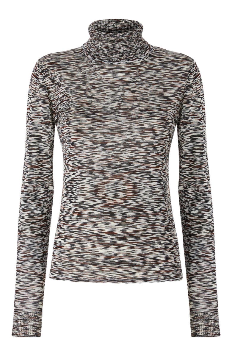 Missoni High-neck Sweater In Flame Smooth Knit, Alternate, color, Multicoloured