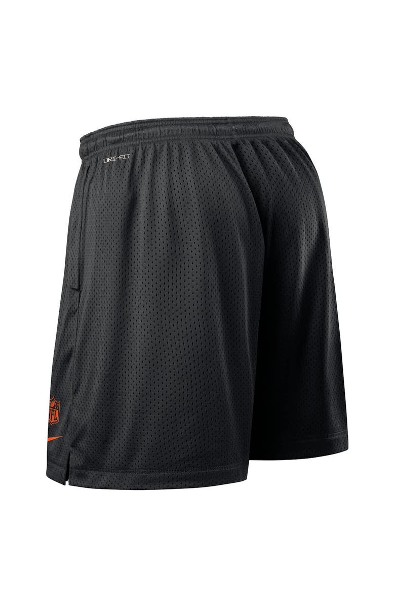 Nike Men's Nike Black Cincinnati Bengals Sideline Reversible Performance Shorts, Alternate, color, Black
