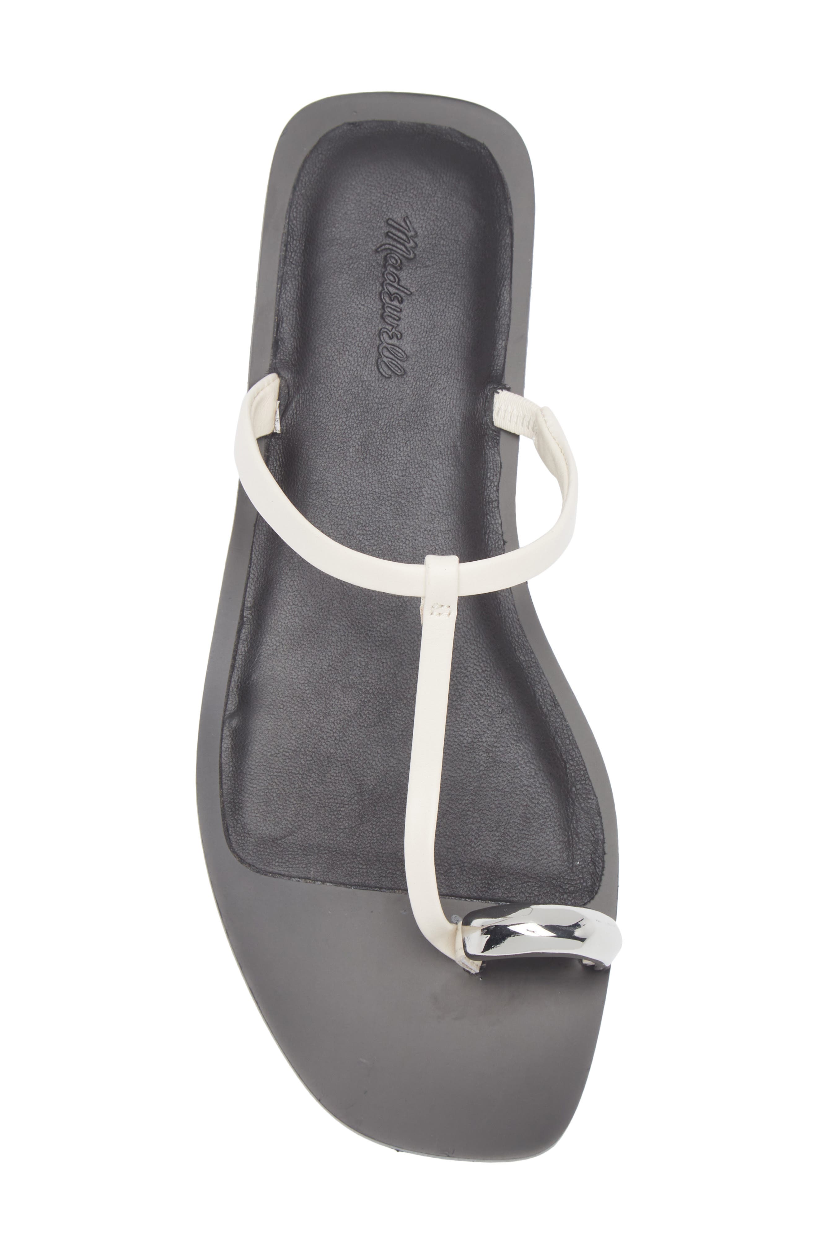 Madewell Toe Loop Sandal, Alternate, color, Ivory