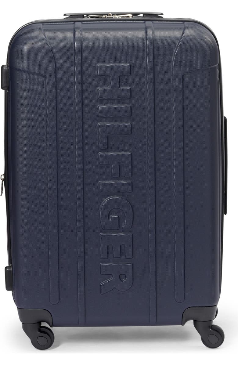 Tommy Hilfiger Big Hilfiger 24" Upright Suitcase, Main, color, Navy