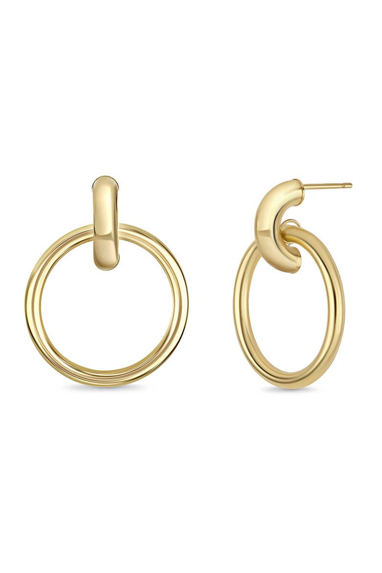 14K Gold Drop Earrings, Main, color, 14K YELLOW GOLD