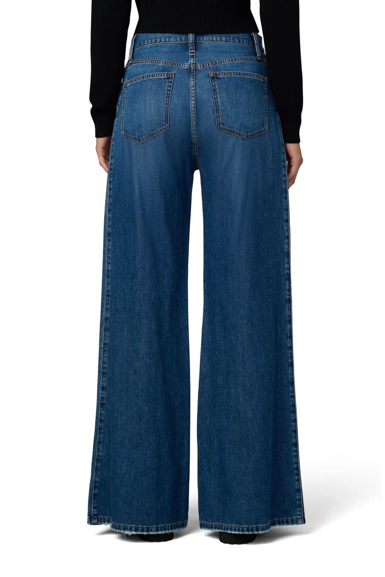 The Side Pleat High Waist Wide Leg Jeans, Alternate, color, CHERISHED