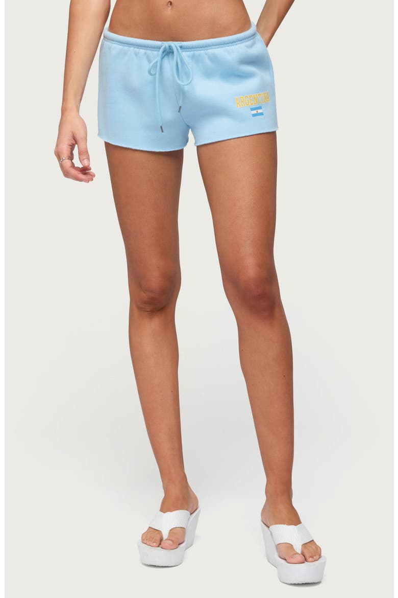 Argentina Low Rise Shorts, Main, color, LIGHT-BLUE