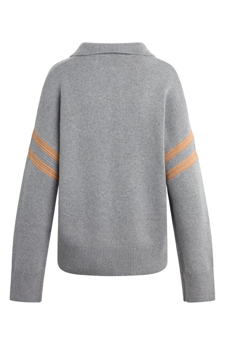 Favorite Daughter The Grace Polo Sweater, Alternate, color, Grey Combo