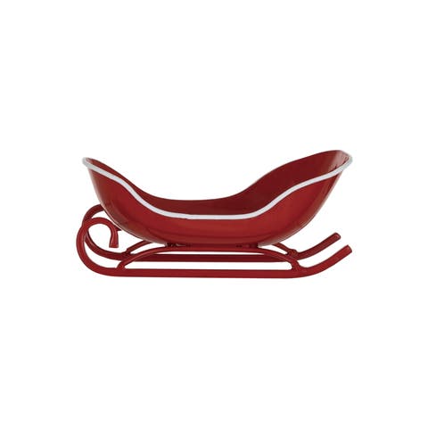 Holiday Metal Sleigh Soap Dish