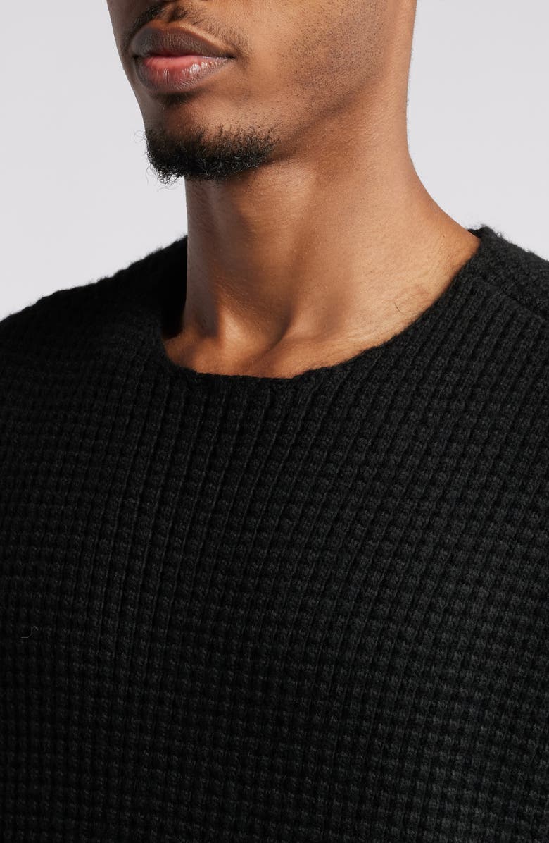 Fear of God Essentials Gender Inclusive Heavy Waffle Knit Crewneck Sweater, Alternate, color, 