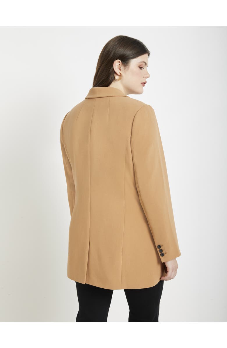 ELOQUII The 365 Semi Stretch Two Button Blazer, Alternate, color, Biscuit