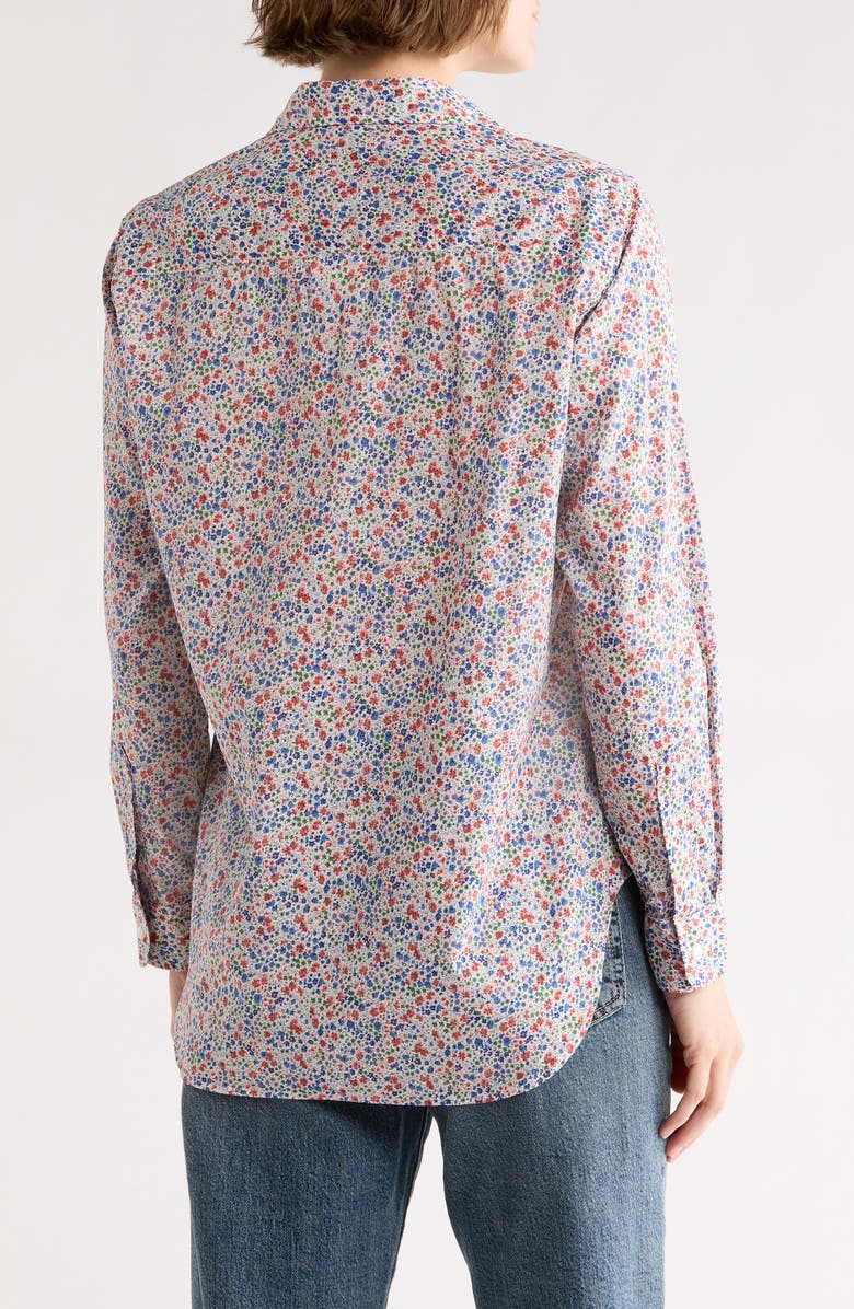 Frank & Eileen Cotton Button-Up Shirt, Alternate, color, Red Blue Small Flowers