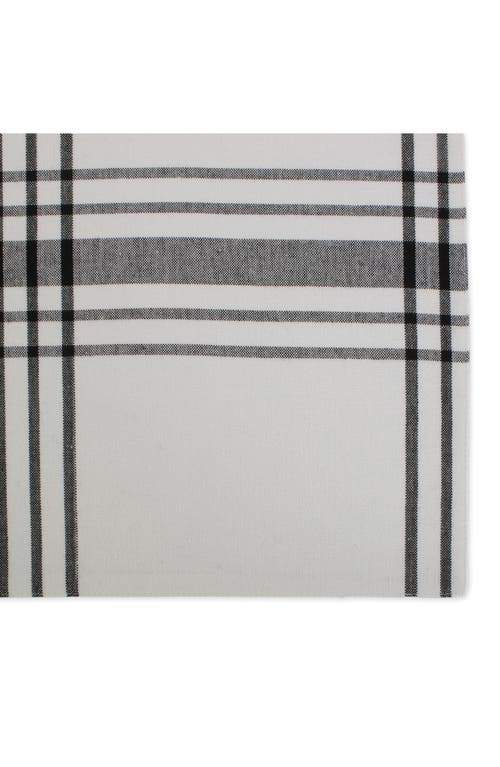 Design Imports Home Sweet Farmhouse Plaid Set Of 4 Placemats In Black