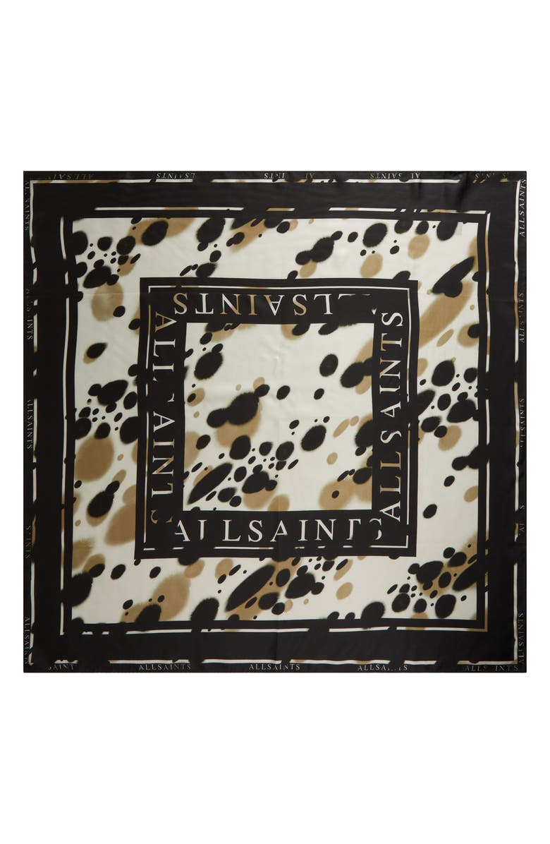 AllSaints Pooka Silk Square Scarf, Alternate, color, 
