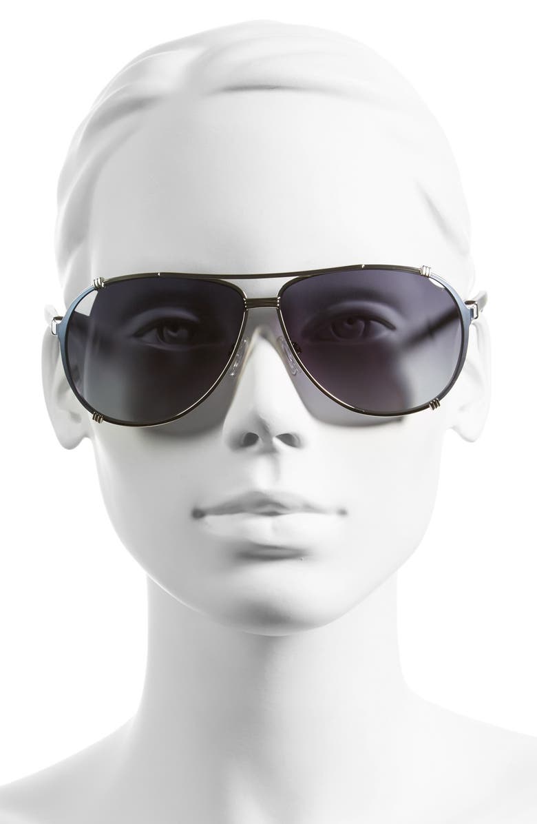 DIOR 'Chicago 2 Strass' 63mm Aviator Sunglasses, Alternate, color,