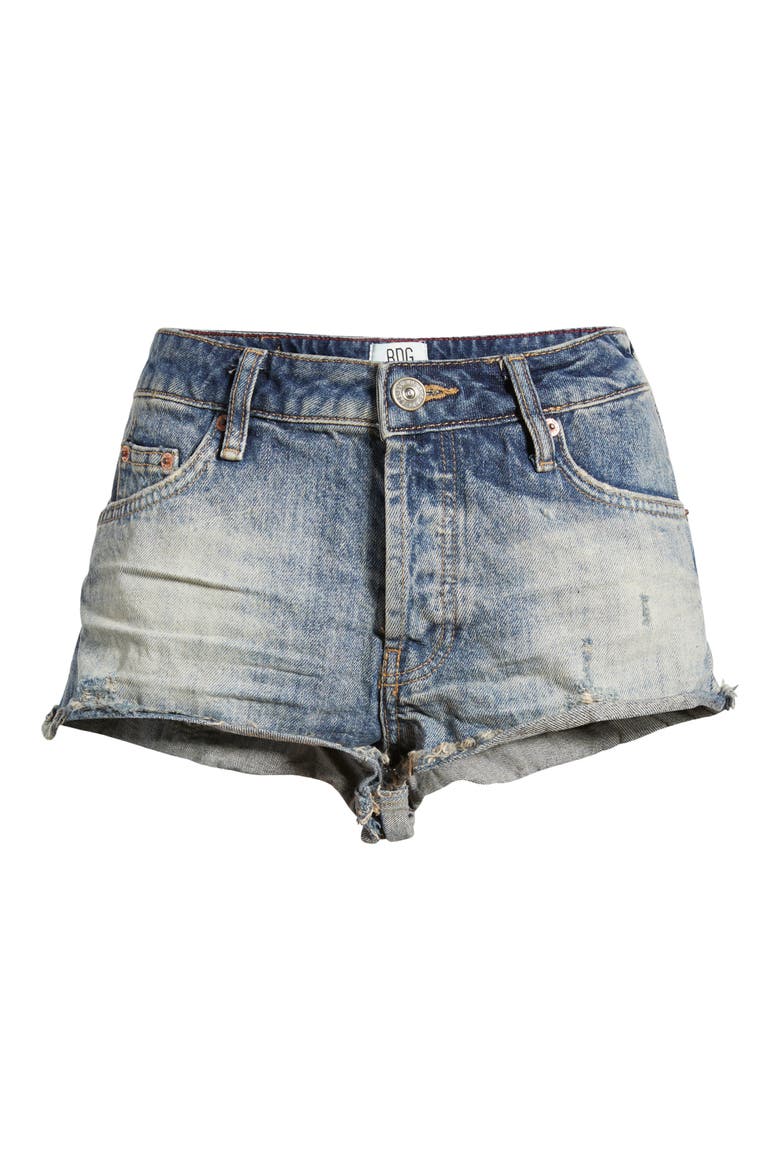Minnie Denim Shorts, Alternate, color, MID VINTAGE