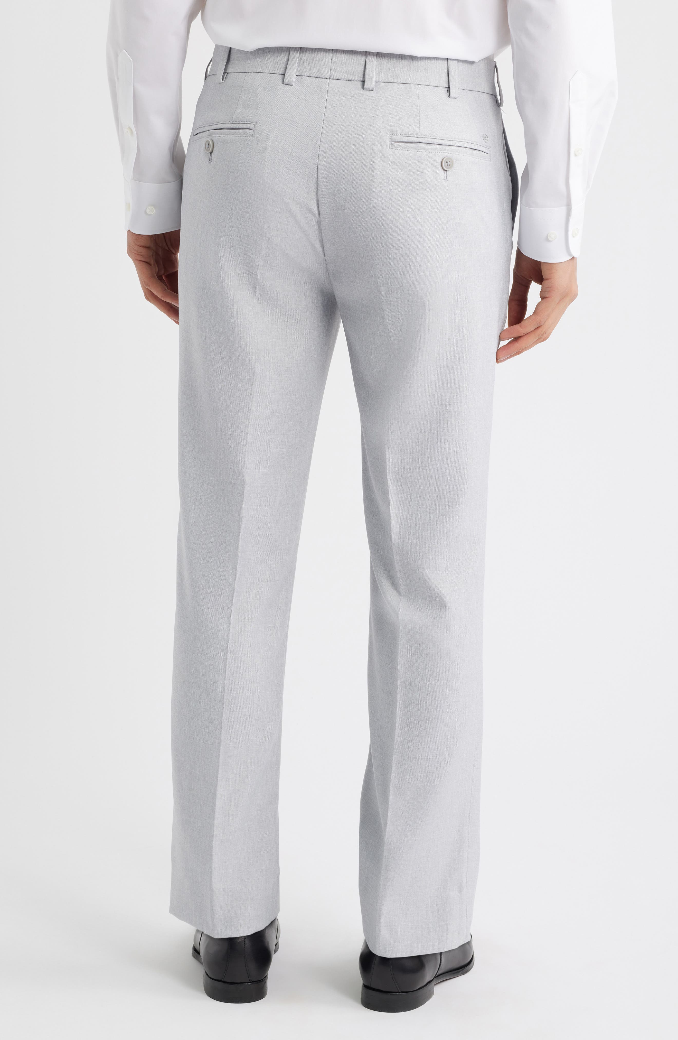 Melange Flat Front Dress Pants - image 2