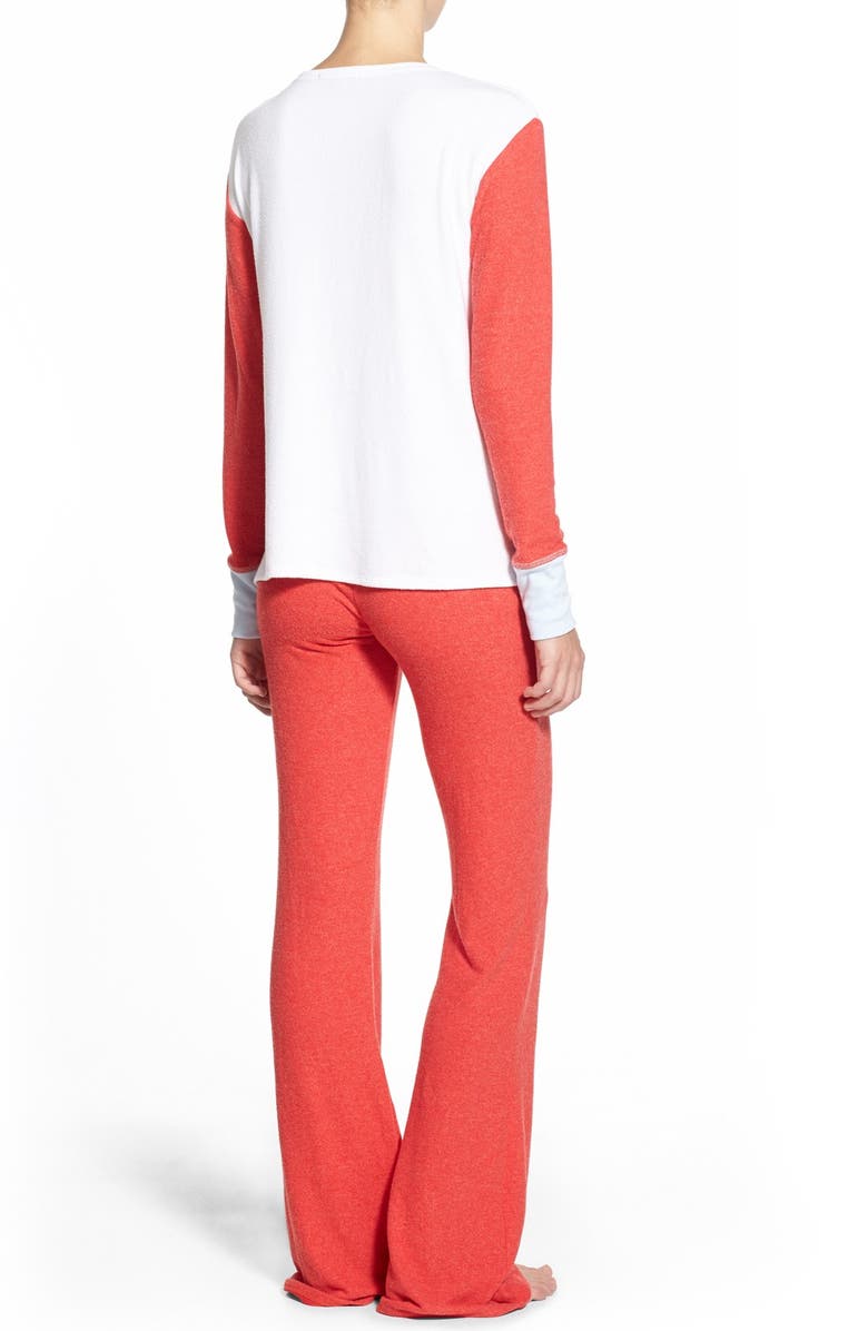 Wildfox 'Pastel Snow Babe' Pajamas, Alternate, color, 