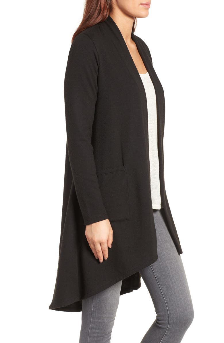 Bobeau LONG HI-LOW FLEECE CLOSURELES, Alternate, color, 