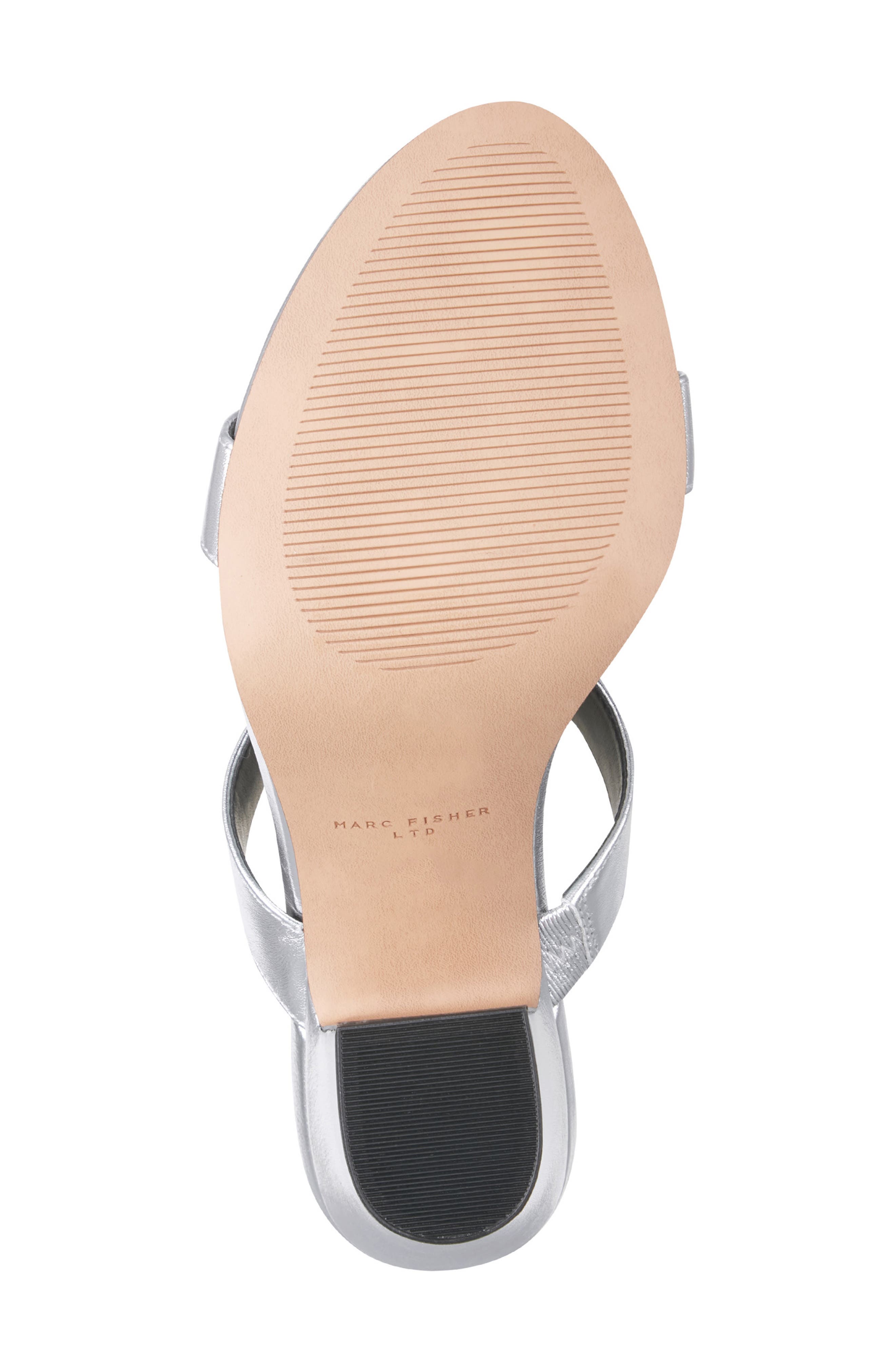 Marc Fisher LTD Jessey Slide Sandal, Alternate, color, Silver