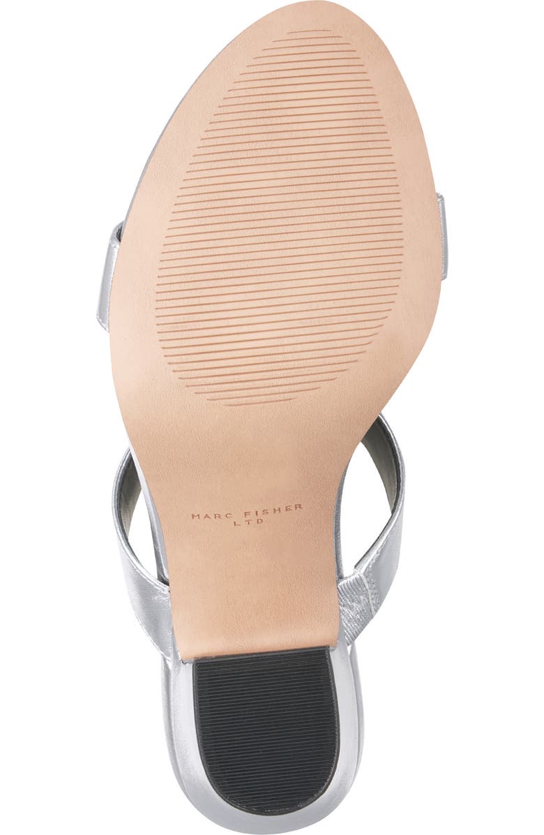 Marc Fisher LTD Jessey Slide Sandal, Alternate, color, Silver