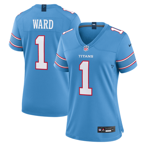 Women's Nike Cameron Ward Light Blue Tennessee Titans Game Jersey