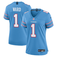 Nike Women's Nike Cameron Ward Light Blue Tennessee Titans Game Jersey