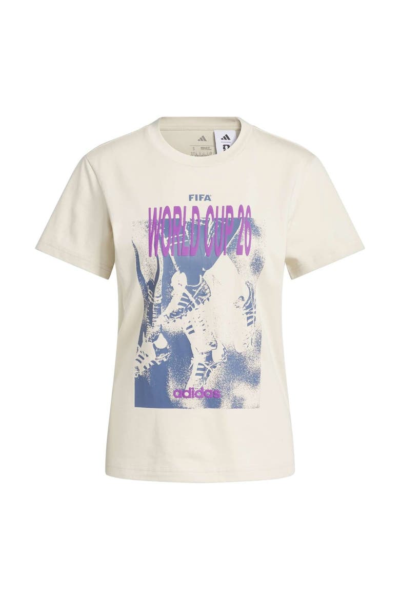Women's adidas  Beige 2026 FIFA World Cup Concert Series Game Day T-Shirt, Alternate, color, Beige