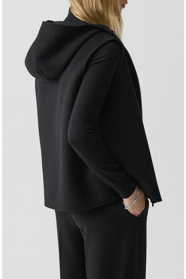 Wool & Cashmere Hooded Vest, Alternate, color, BLACK - 001
