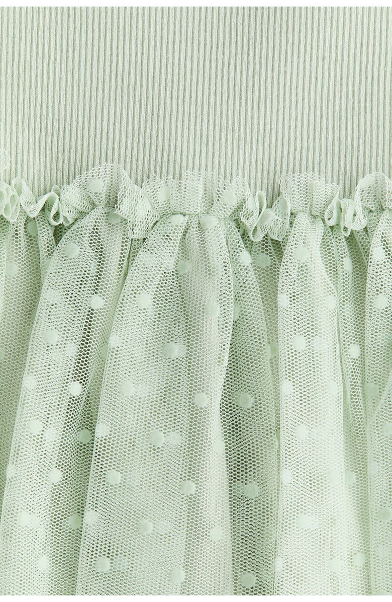 H&M Tulle-skirt Dress, Alternate, color, Light Green