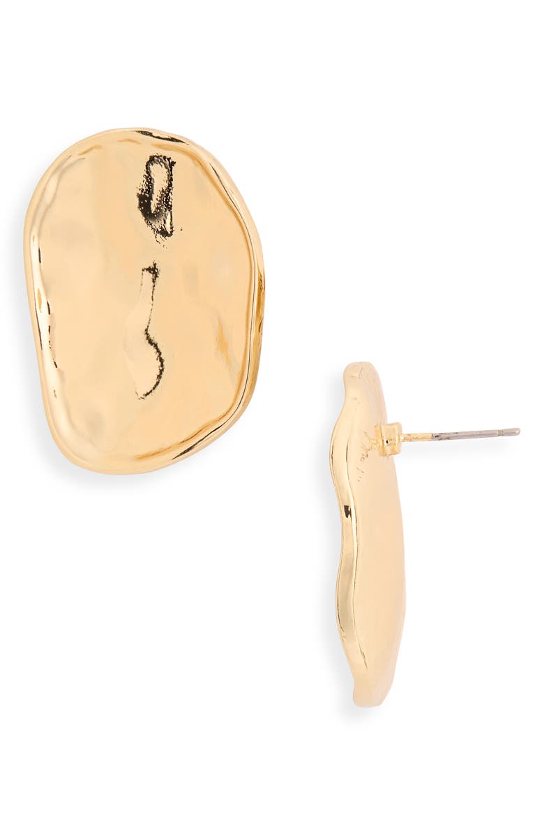 Cara Molten Button Stud Earrings, Main, color, 