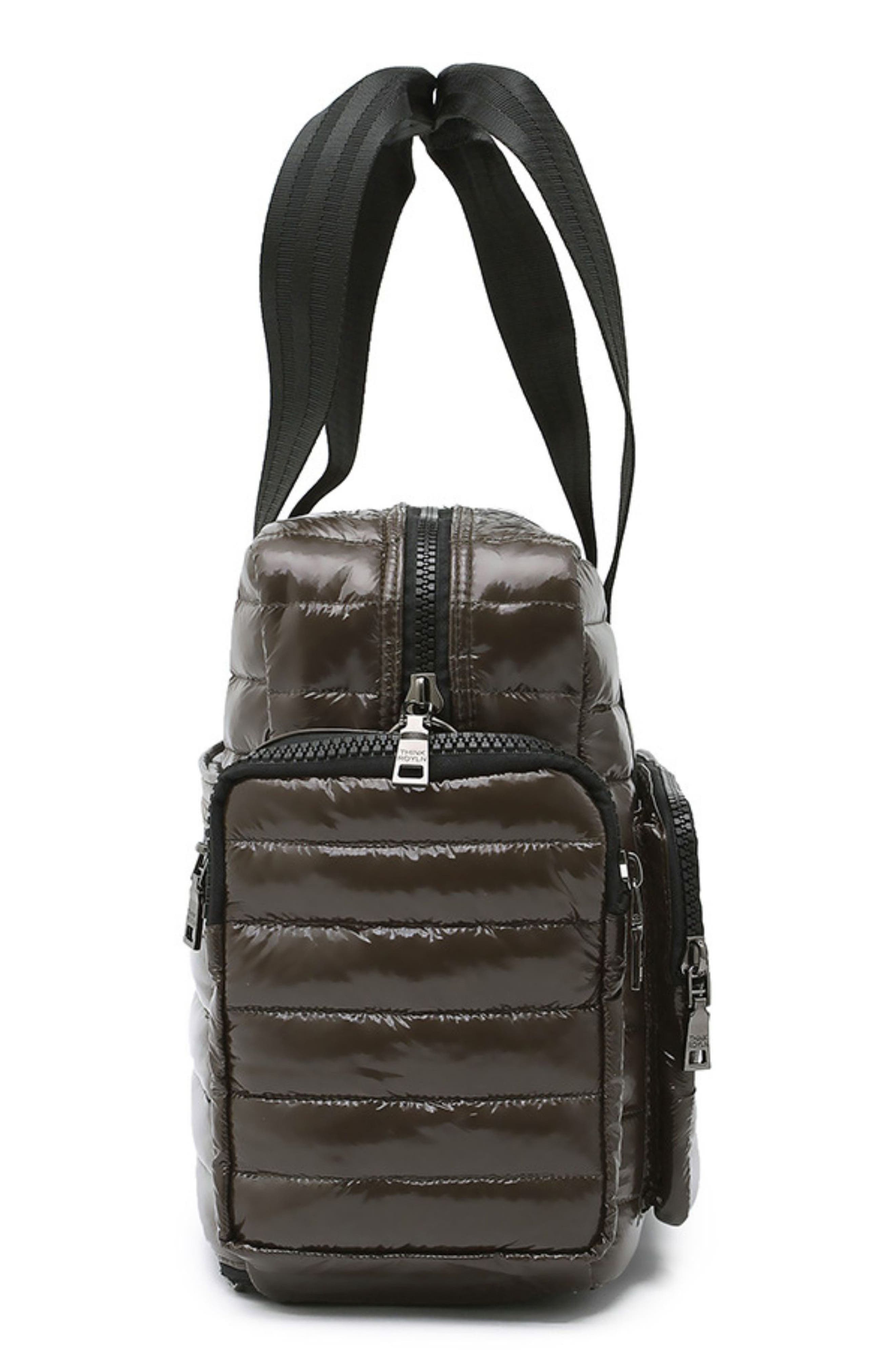 Voyager Travel Bag, Alternate, color, GLOSSY CHOCOLATE