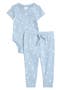 Patterned Cotton Romper & Joggers Set