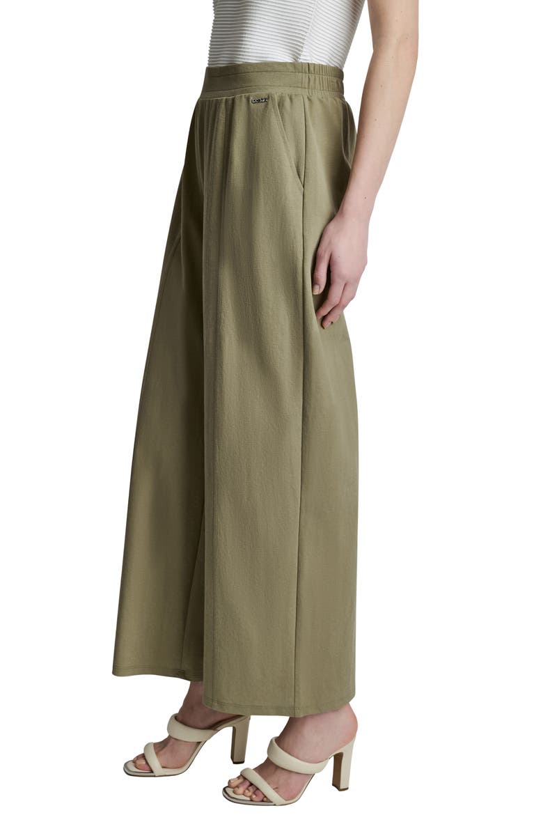 Logo Pull-On Wide Leg Pants, Alternate, color, LGHT FATIGUE