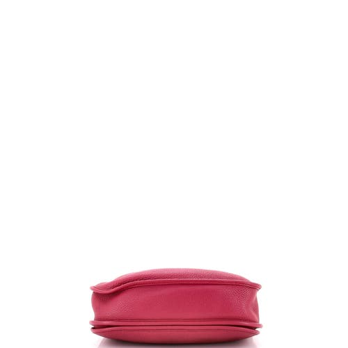 Pre-owned Hermes Hermes Evelyne Bag Gen Iii Clemence Pm In Red