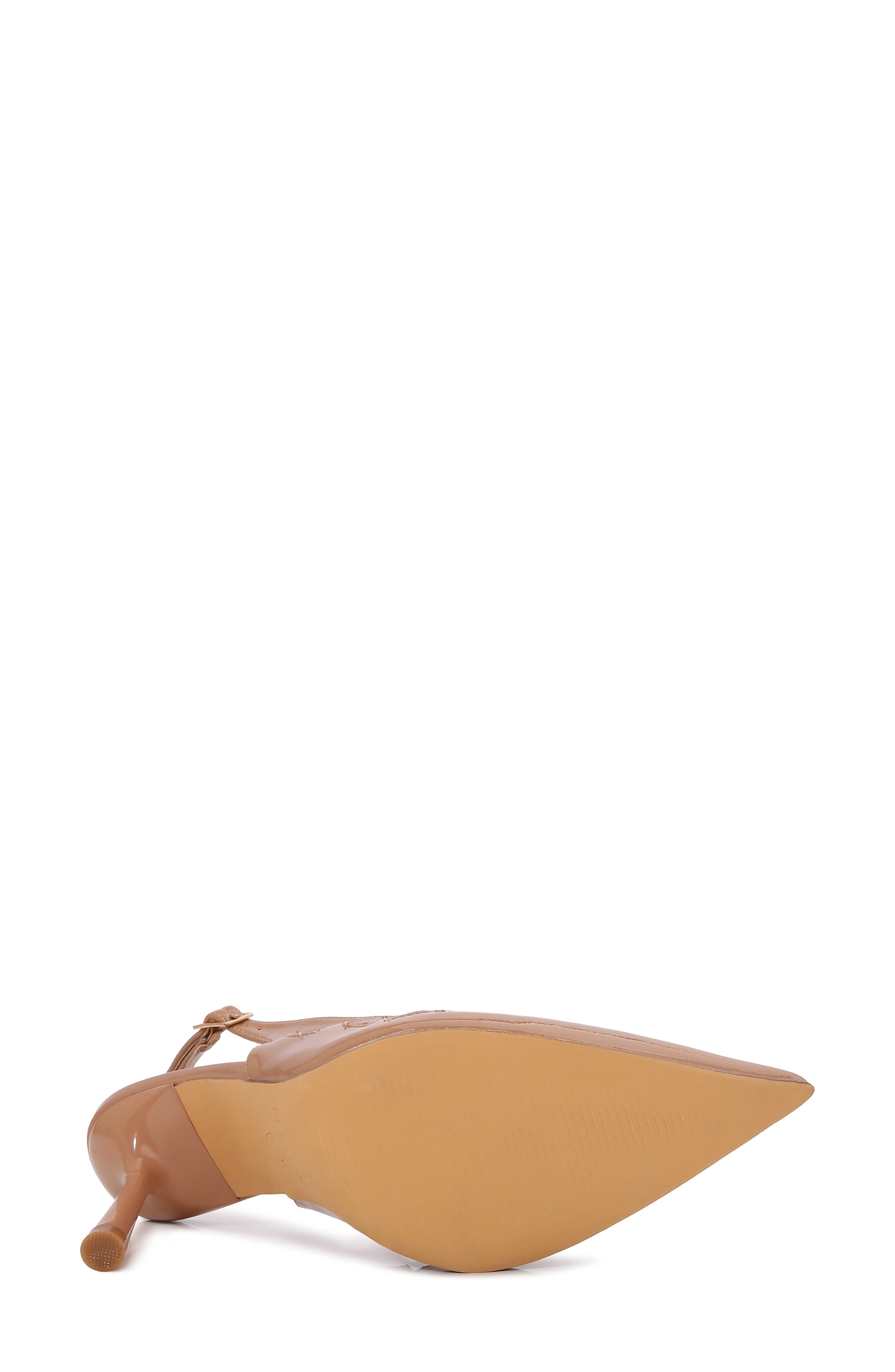 Cinder Pointed Toe Slingback Pump, Alternate, color, CAMEL
