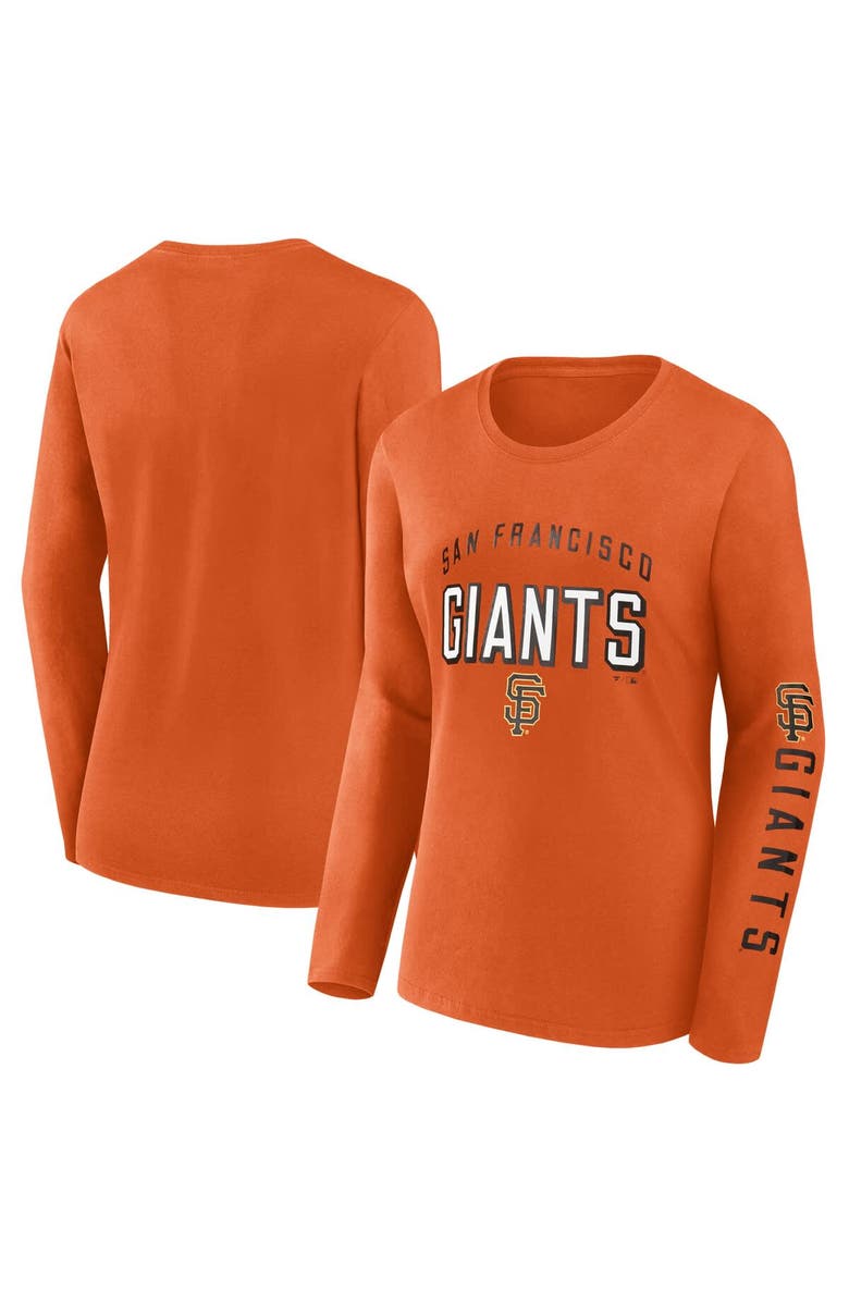 FANATICS Women's Fanatics  Orange San Francisco Giants Team Long Sleeve T-Shirt, Main, color, Orange