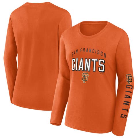 Women's Fanatics  Orange San Francisco Giants Team Long Sleeve T-Shirt