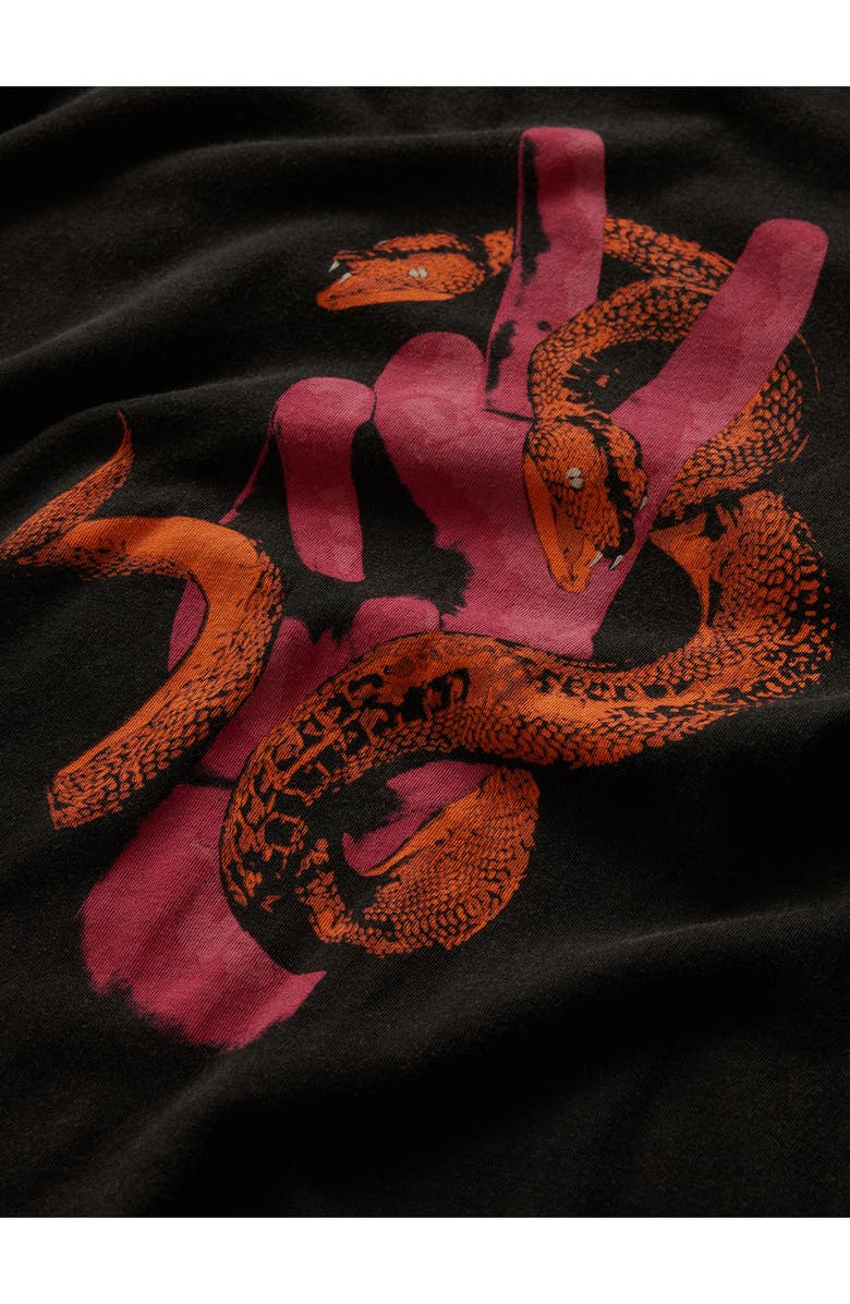 John Varvatos Peace Snake Cotton Graphic T-Shirt, Alternate, color, 